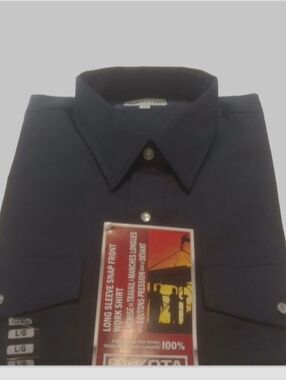Dakota Long Sleeve Snap Front Work Shirt Men's L